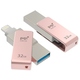 Флешка USB 3.0 PQI iConnect Mini 32Гб Rose Gold