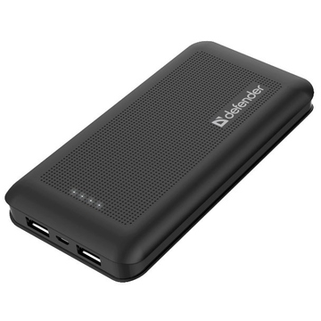 Портативный аккумулятор Defender 83645 Lavita Black (2xUSB-выход, 15000mAh, 2A/1A)