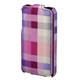 Чехол Hama Flap Case Karo Pink (для iPhone 4/4S, пластик, H-106733)