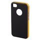 Футляр Hama Hybrid Black Orange (для iPhone4/4S, пластик, H-118726)