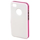 Футляр Hama Hybrid White Pink (для iPhone4/4S, пластик, H-118730)