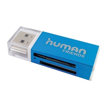 Картридер CBR Human Friends  Speed Rate Blue (Micro MS(M2), SD, T-flash, MS-DUO, MMC, SDHC,DV,MS PRO, MS, MS PRO DUO)