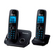 DECT-телефон Panasonic KX-TG6612RUB Black (АОН, спикерфон, 2 трубки)