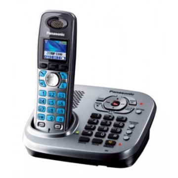 DECT-телефон Panasonic KX-TG8041RUM Metallic Grey (двойной набор, автоответчик)