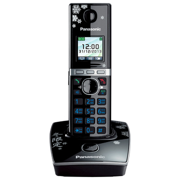 DECT-телефон Panasonic KX-TG8051RU3 Black (цветной TFT дисплей, голосовой АОН, спикерфон, автоответчик)