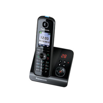 DECT-телефон Panasonic KX-TG8161RUB Black (цветной дисплей, голосовой АОН, автоответчик, радионяня, ночной режим)