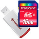  SDHC 16Gb Transcend Класс 2 (ридер P2)