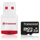  MicroSD 02Гб Transcend (ридер RDP3)